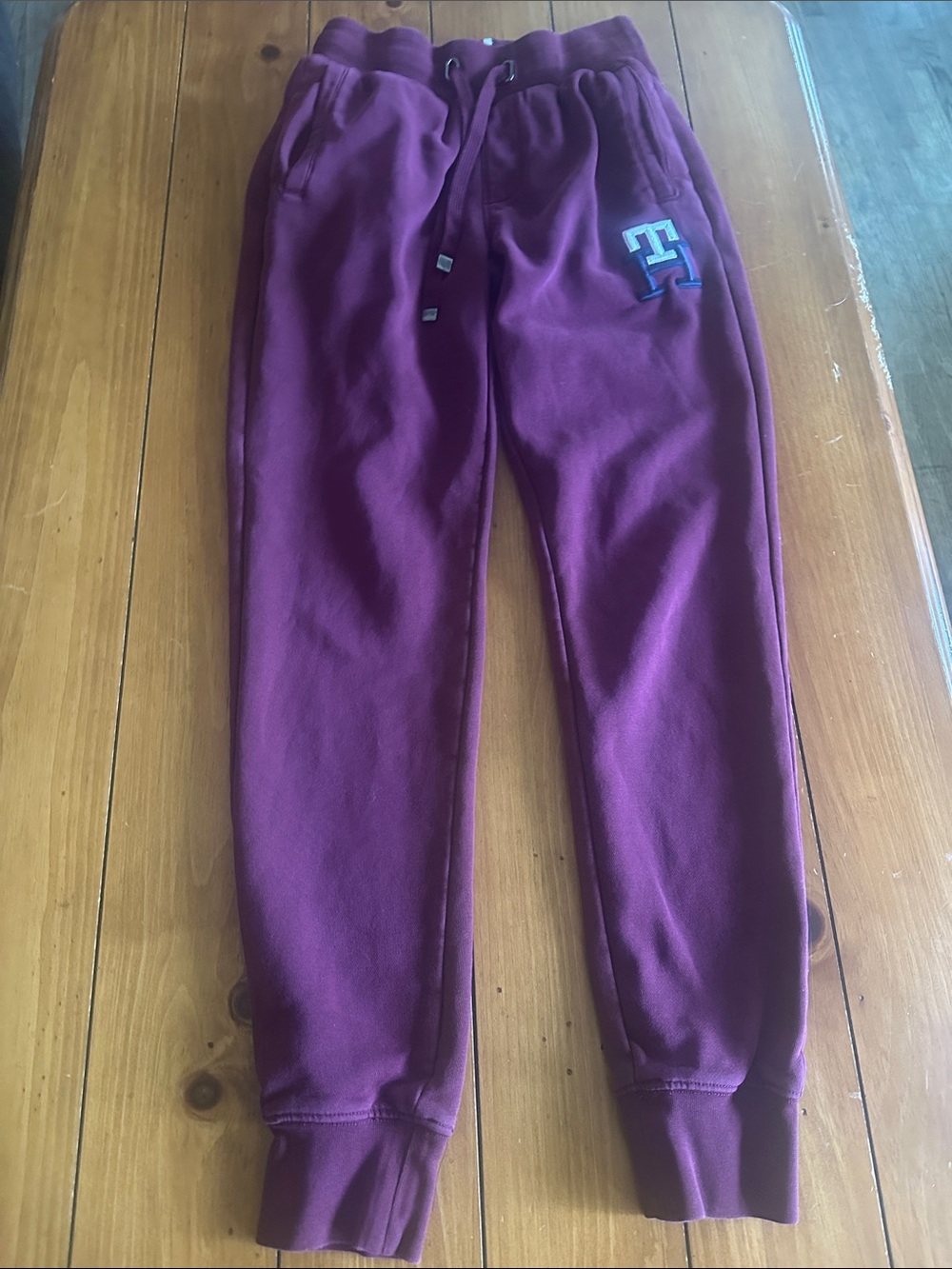 Tommy Hilfiger Maroon Joggers